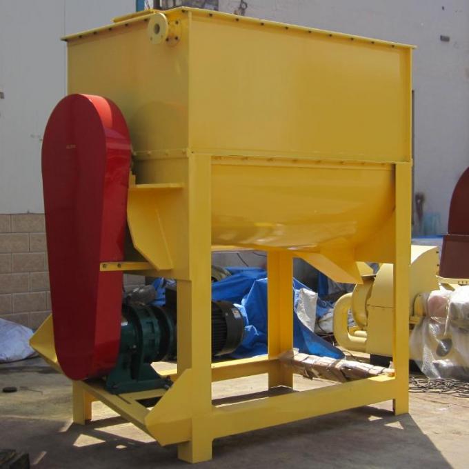 SHJ100 Single Shaft Animal Feed Mixer 3KW Cattle Feed Mixer Machine