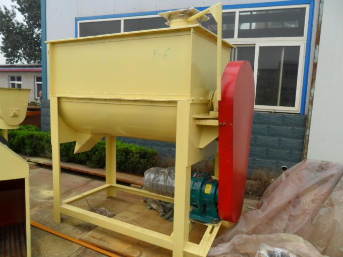 SHJ100 Single Shaft Animal Feed Mixer 3KW Cattle Feed Mixer Machine