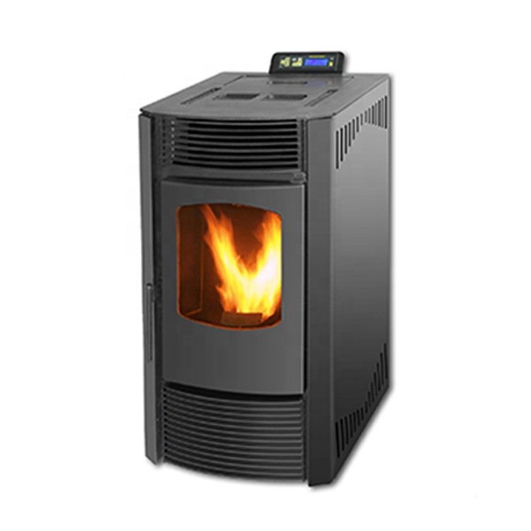 Cast Iron Wood Pellet Stove 50Hz 230V 20KG Hopper Capacity