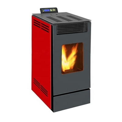 CE ISO Red Wood Pellet Stove 10KW Pellet Heater Indoor