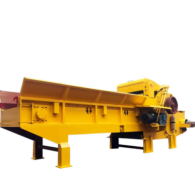 60mm Tree Branch Chips Wood Stump Chipper GX1400 With Chain Feeding Conveyor