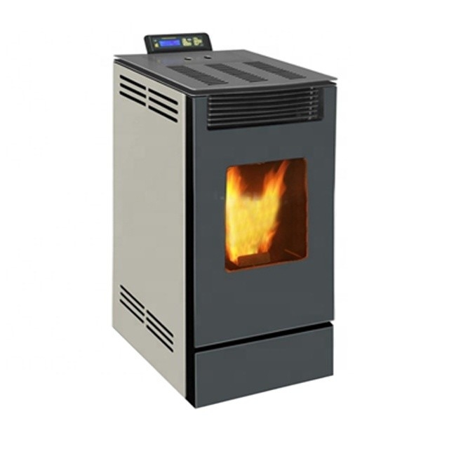 A9 Gray Biofuel Wood Pellet Stove Fireplace 90% Efficiency